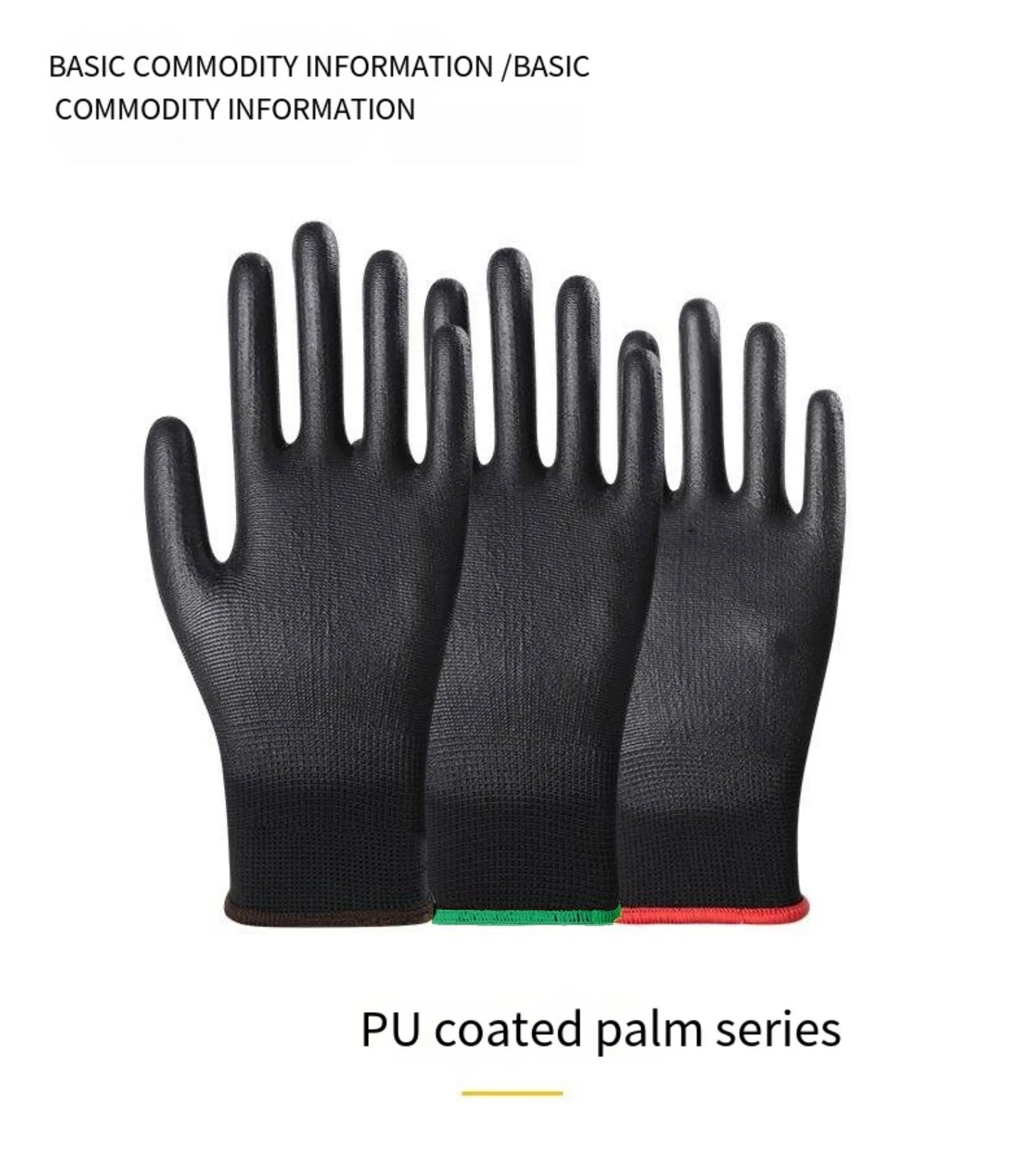 10 Pairs Durable Safety Gloves - Anti-Slip, Wear-Resistant!!!
