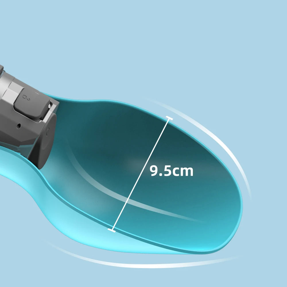 800ml Portable Dog Water Bottle Outdoor Travel Hiking Walking Foldable Drinking Bowl
