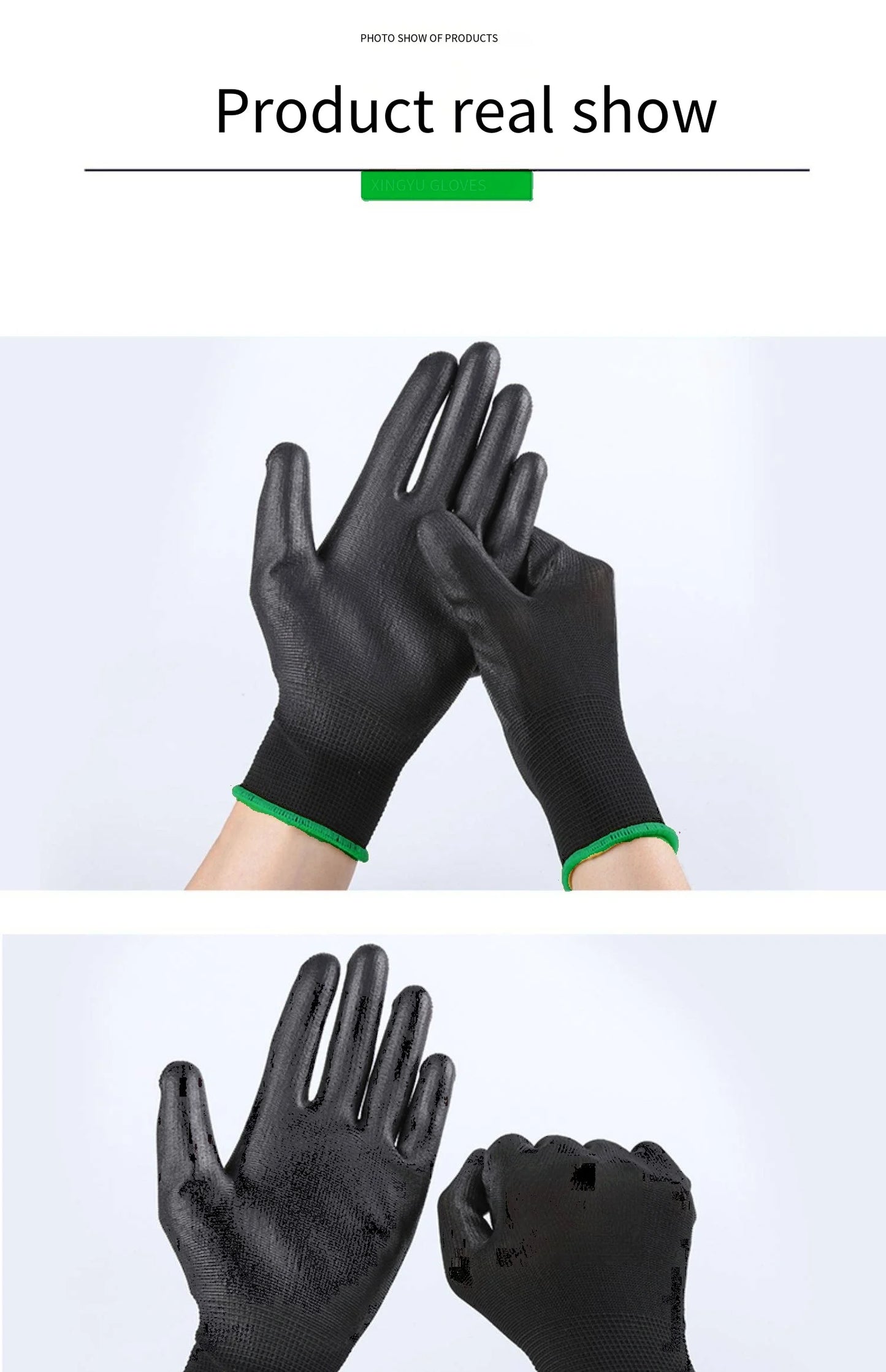 10 Pairs Durable Safety Gloves - Anti-Slip, Wear-Resistant!!!