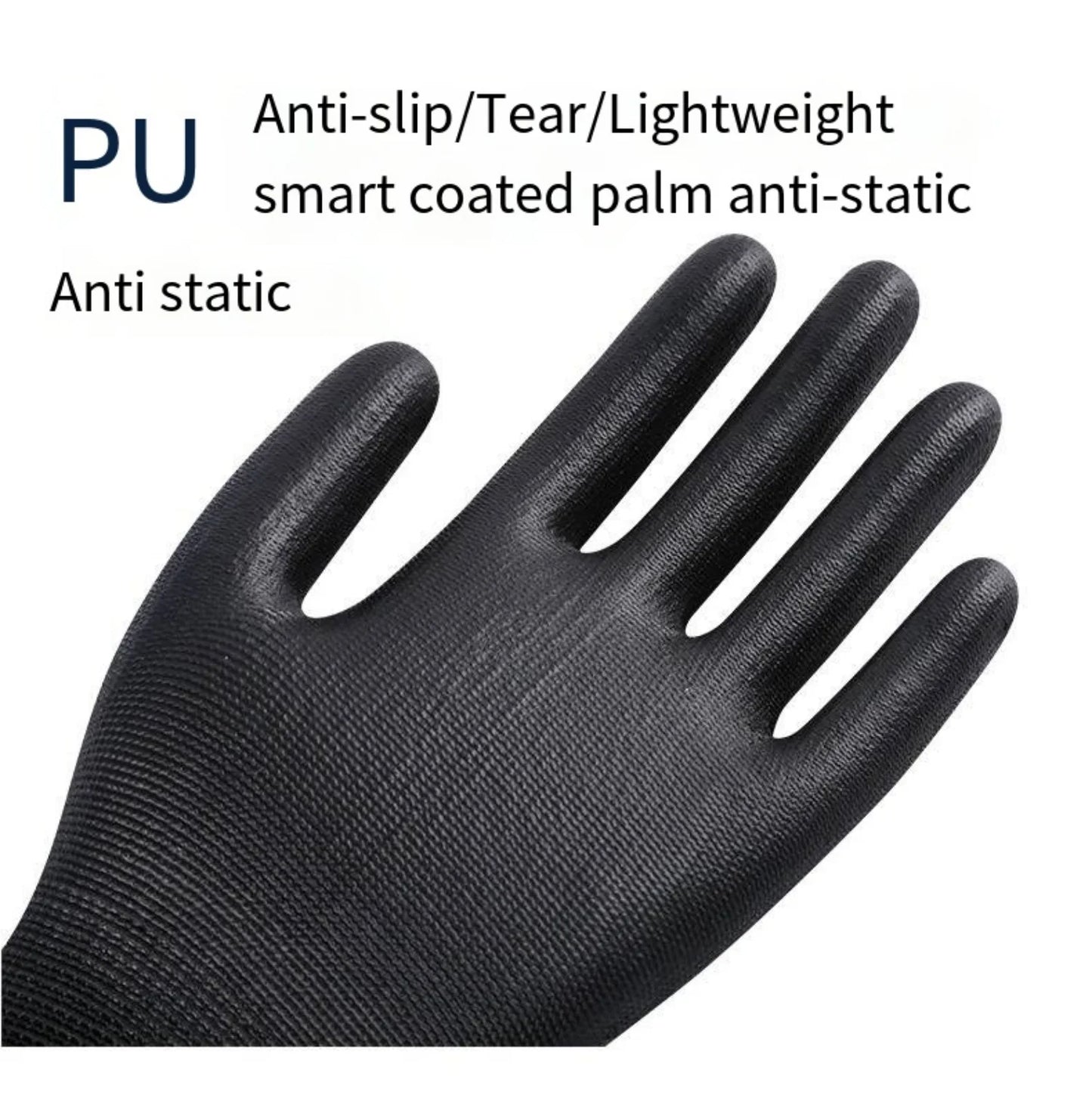 10 Pairs Durable Safety Gloves - Anti-Slip, Wear-Resistant!!!